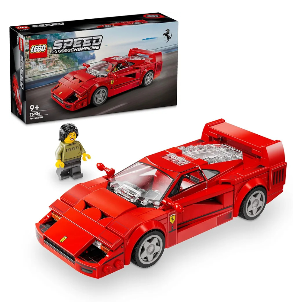 Lego Speed Champions Ferrari F40 Supercar Vehicle Toy 76934 Building Blocks Toys for 9+ Gift for Boys and Girls