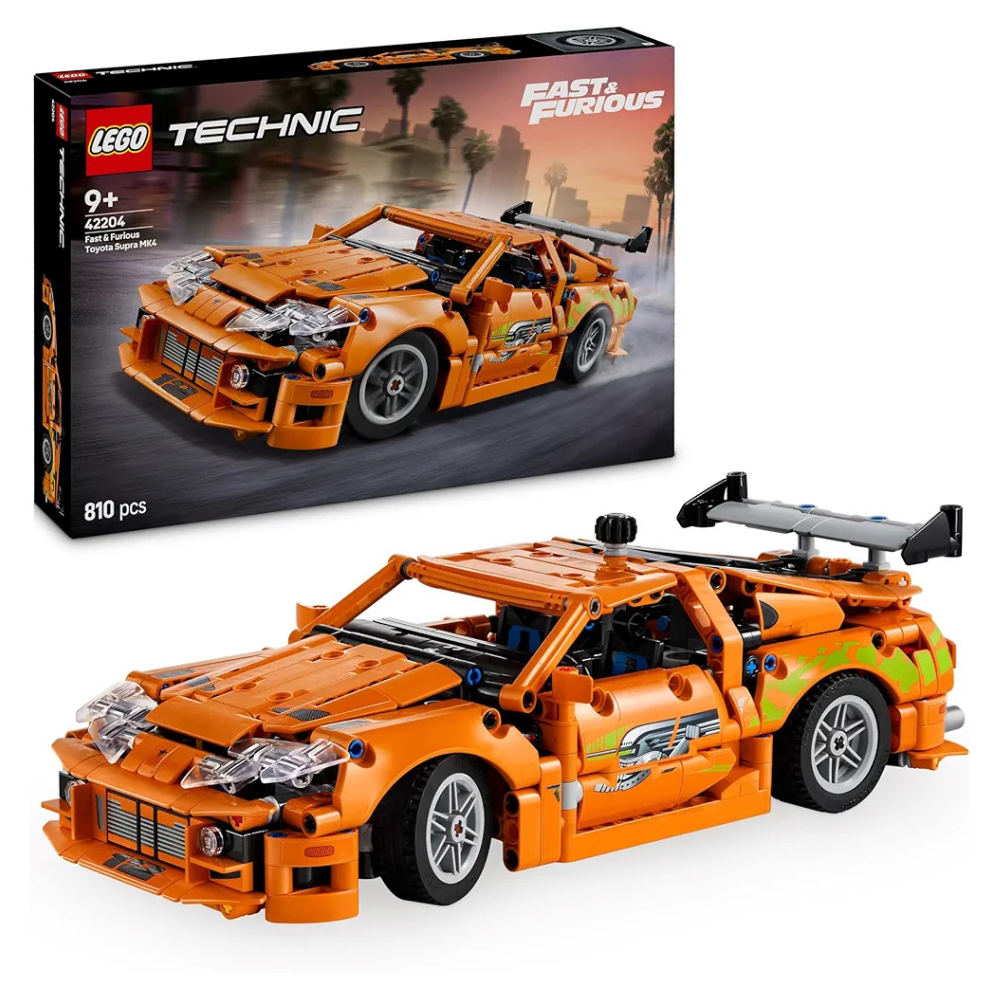 Lego Technic Fast and Furious Toyota Supra MK4 Toy Car Model Kit 42204 Building Blocks Toys for 9+ Gift for Boys and Girls