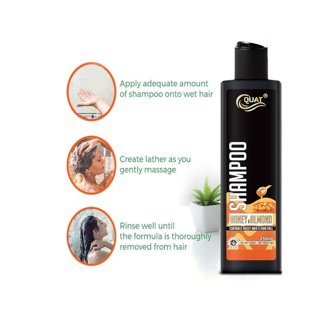 Quat Honey & Almond Hair Shampoo - 250 ml