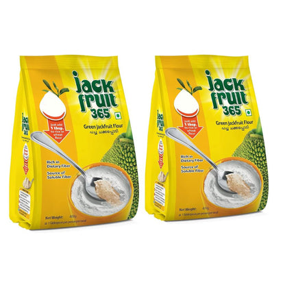 Jackfruit365 Green Jackfruit Flour - Helps Control Sugar - 400 gms (Pack of 2)