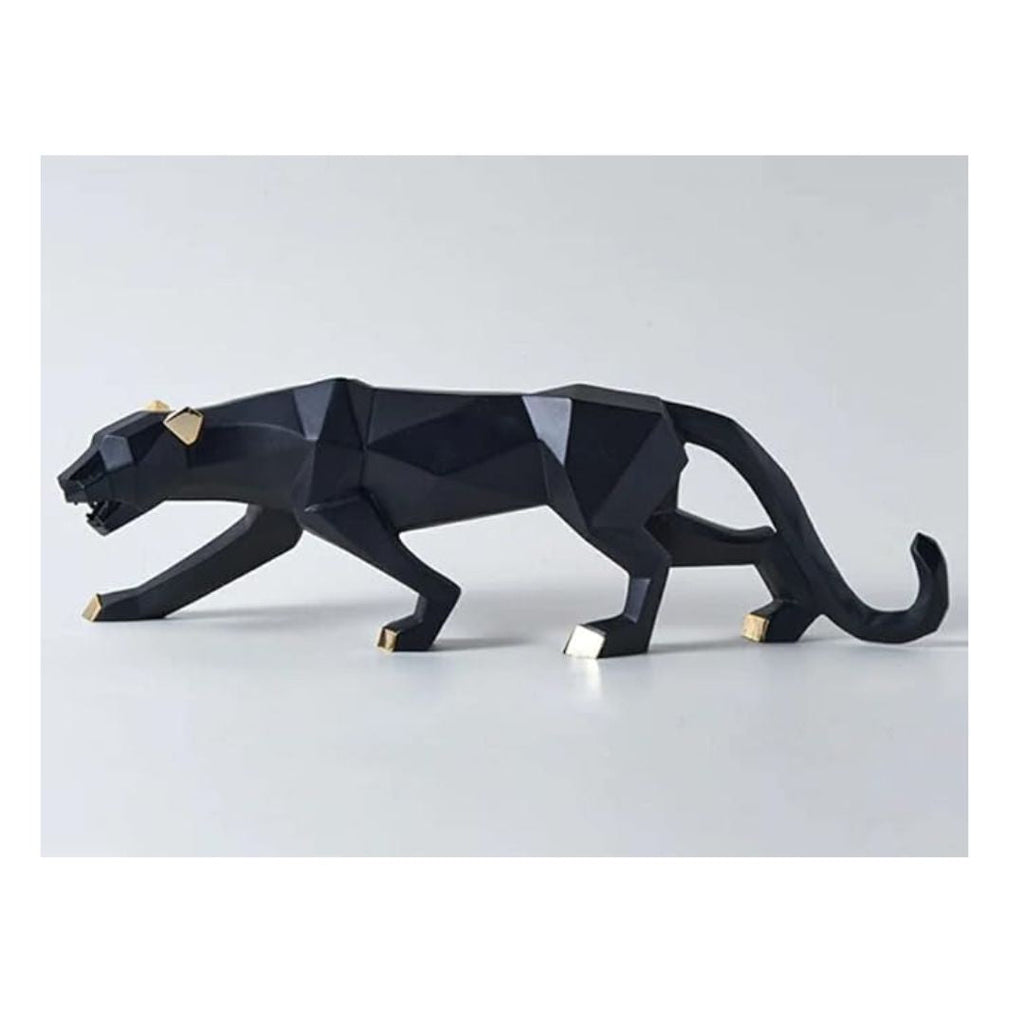 Zart Resin Black Jaguar Showpiece For Home Decor