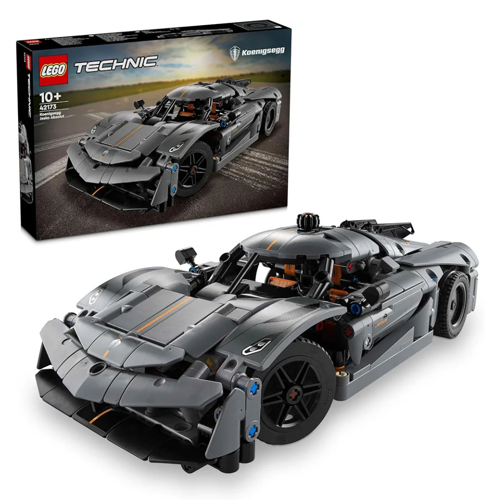 Lego Technic Koenigsegg Jesko Absolut Gray Hypercar Building Set for Kids 42173