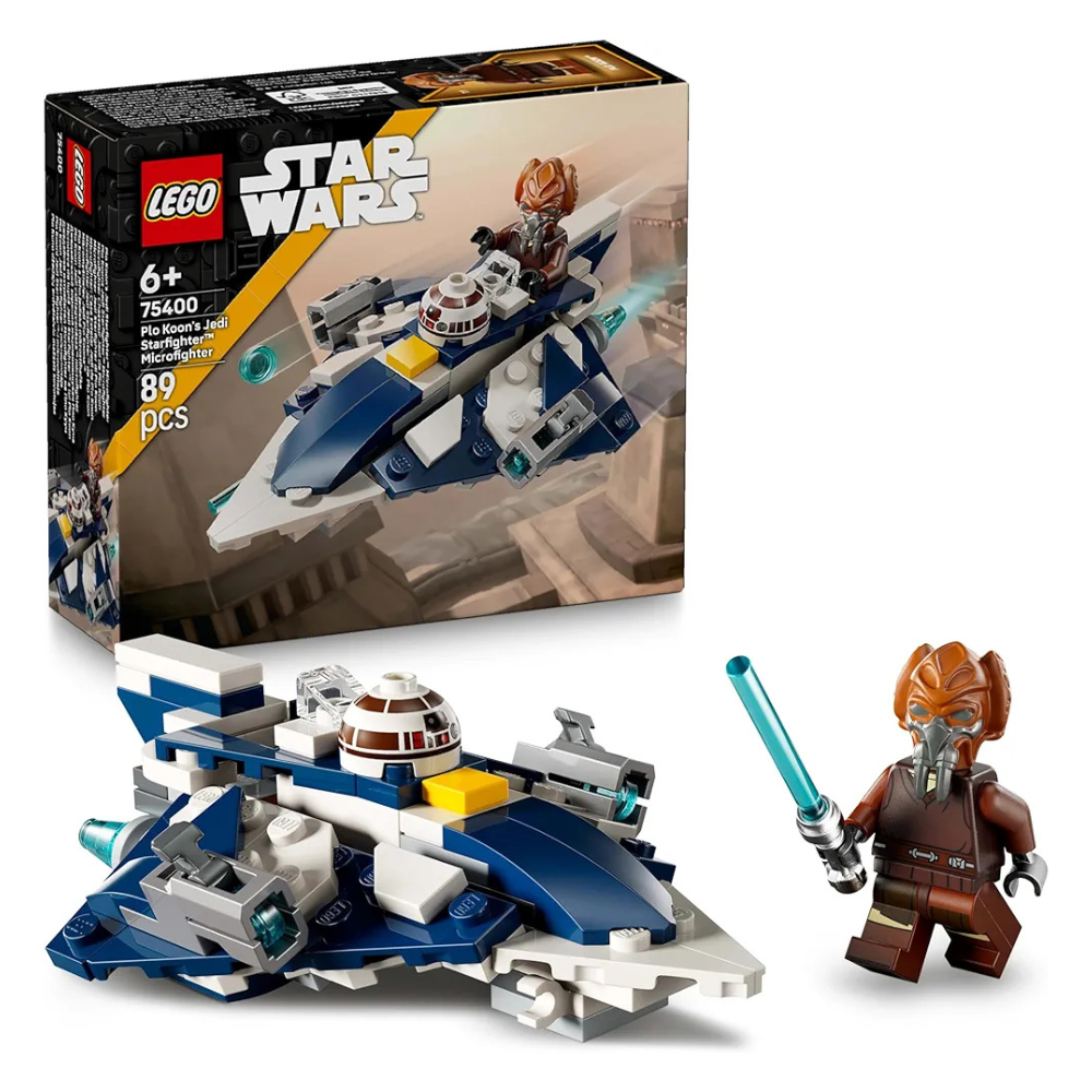 Lego Star Wars Plo Koon’s Jedi Starfighter Microfighter Building Toy 75400 Building Blocks Toys for 6+ Gift for Boys and Girls