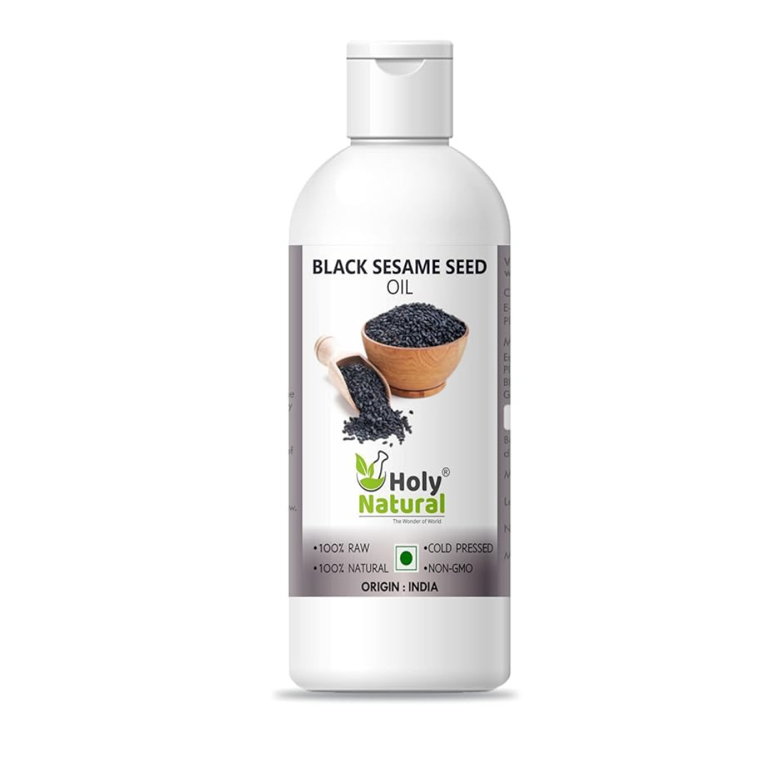 Holy Natural Cold Pressed Black Sesame Seed Oil - 100 ml