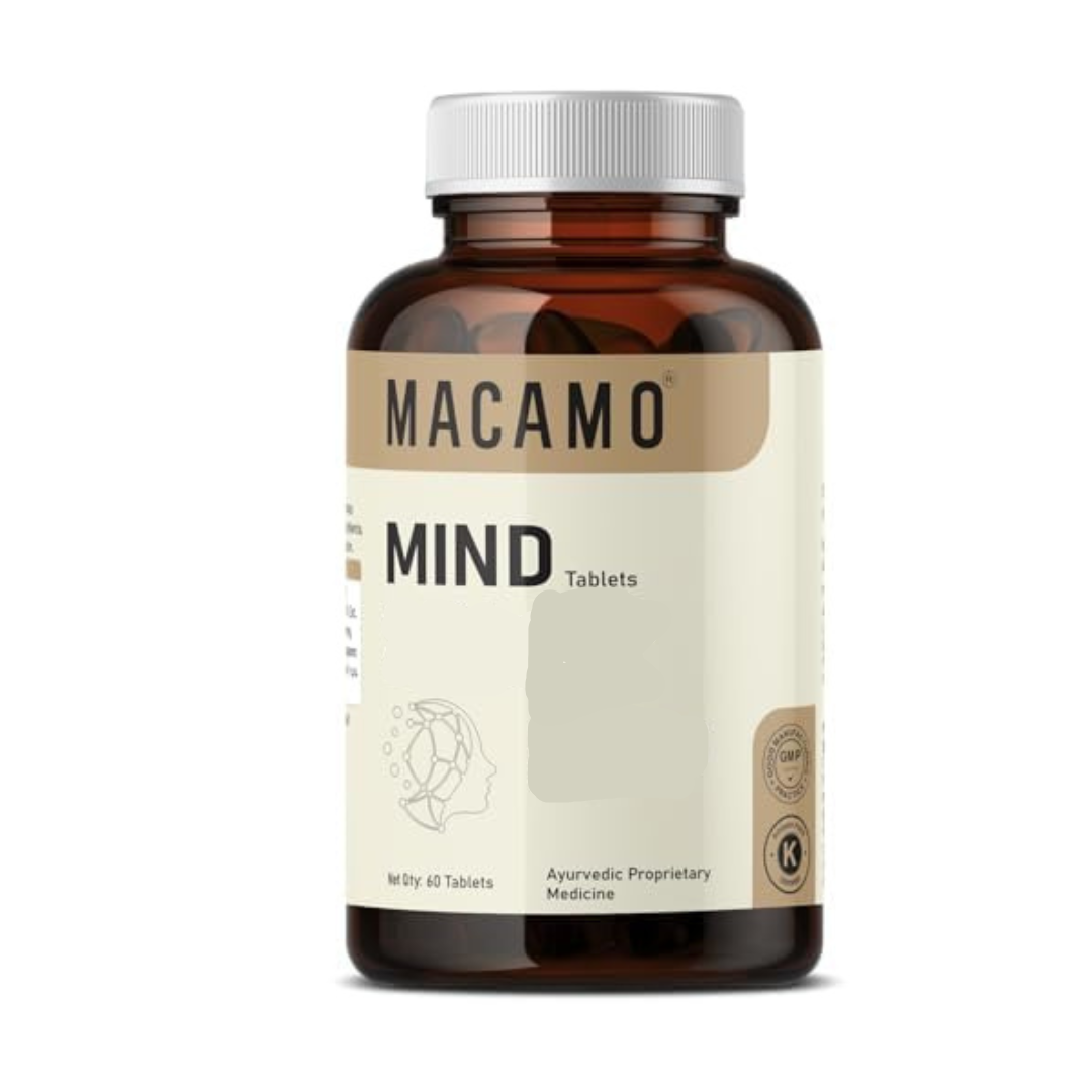 MACAMO Mind Calm Brain Booster Supplement - 60 Tablets