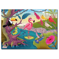 Playhills Wooden Jungle Birds Puzzle for Kids 60 Laser-Cut Pieces, Eco-Friendly, Ages 3+ Colourful Parrot, Peacock Safari Puzzle Toy Gift for Boys & Girls