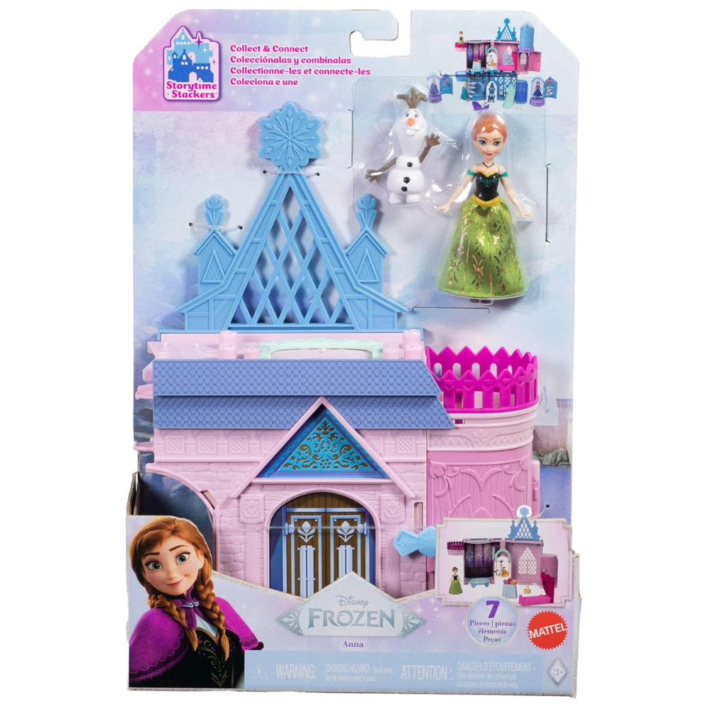Mattel Disney Frozen Toys Storytime Stackers Anna's Arendelle Castle Stackable Doll House