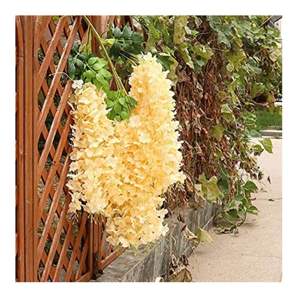 Ployester Plastic Artificial Flower Wisteria Hanging