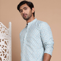 Anouk Men Floral Printed Sequinned Floral Kurta