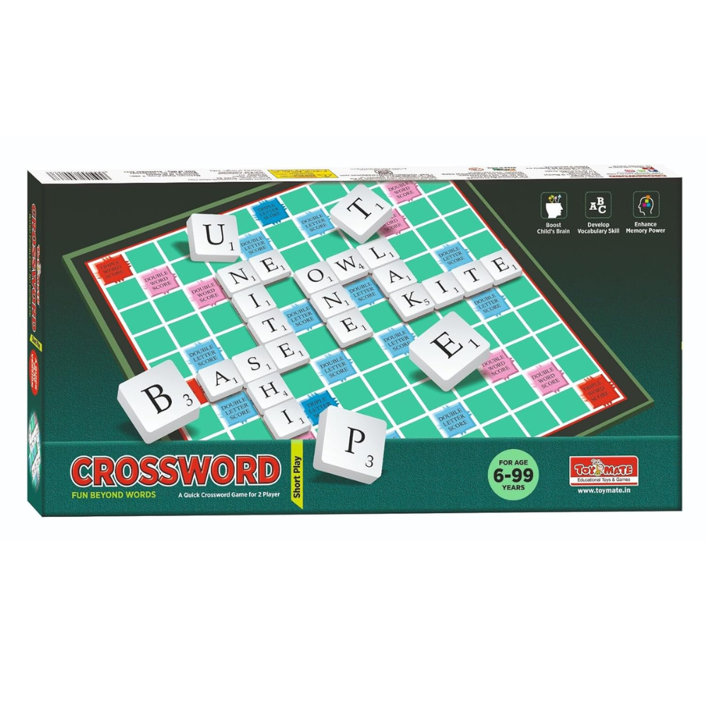 Toymate Crossword Board Game for Kids & Adults