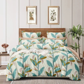 The Home Style Super Soft Microfiber 6D King Size Double Bed Bedsheet  With 2 Pillow Cover 300 TC Persian Green