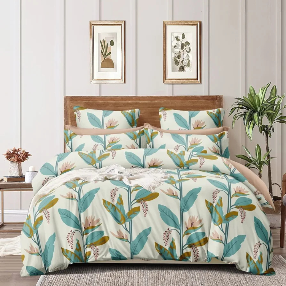 The Home Style Super Soft Microfiber 6D King Size Double Bed Bedsheet  With 2 Pillow Cover 300 TC Persian Green