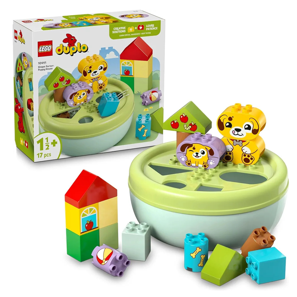 Lego Duplo My First Shape Sorter: Puppy House Toddler Learning Toy 10441 Building Blocks Toys for Gift for Boys and Girls