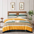 The Home Style 144 TC Super Soft Microfiber 6D Flat King Size Double Bed Bedsheet  with 2 Pillow Cover Multicolor ButterScotch