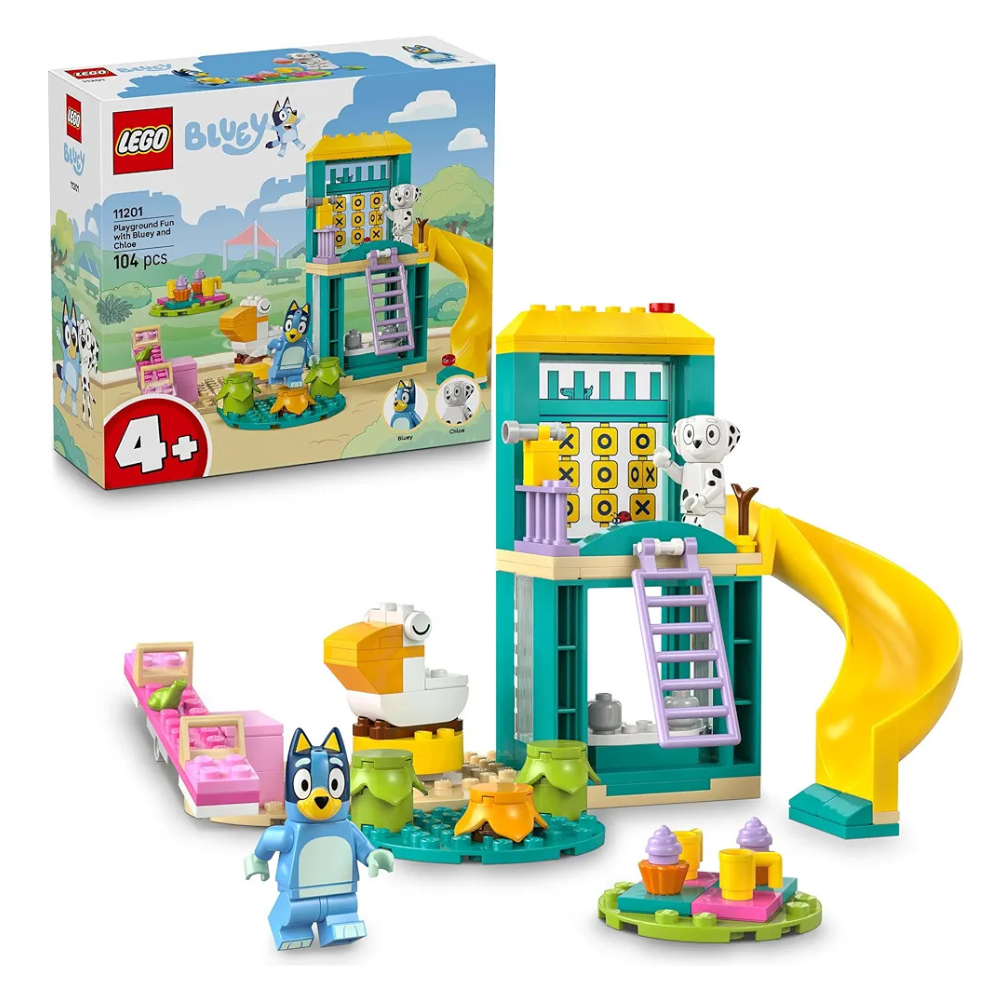 Lego Bluey Playground Fun with Bluey and Chloe Preschool Toy 11201 Building Kit for 4+ Age Boys and Girls