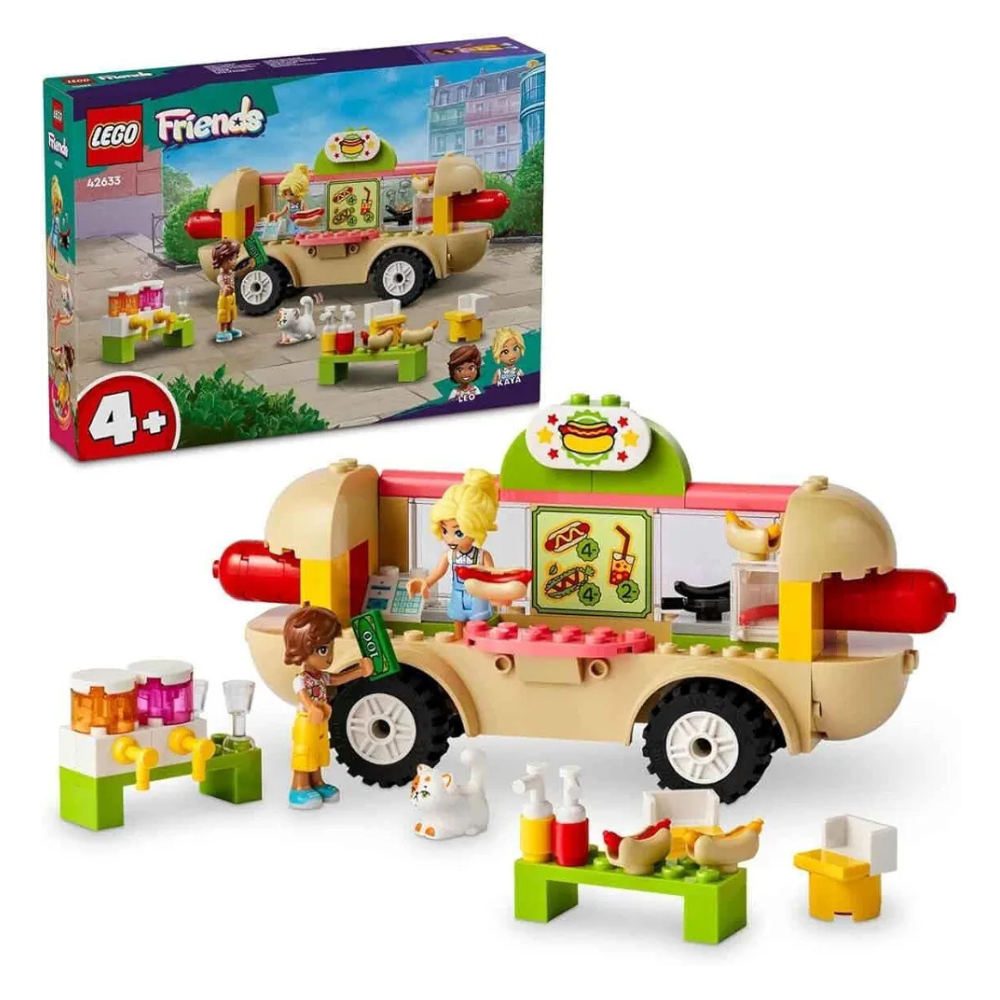 Lego Friends Hot Dog Food Truck Toy Set with Mini-Dolls 42633