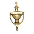 Two Moustaches Georgian Design 8" Oval Brass Door Knocker