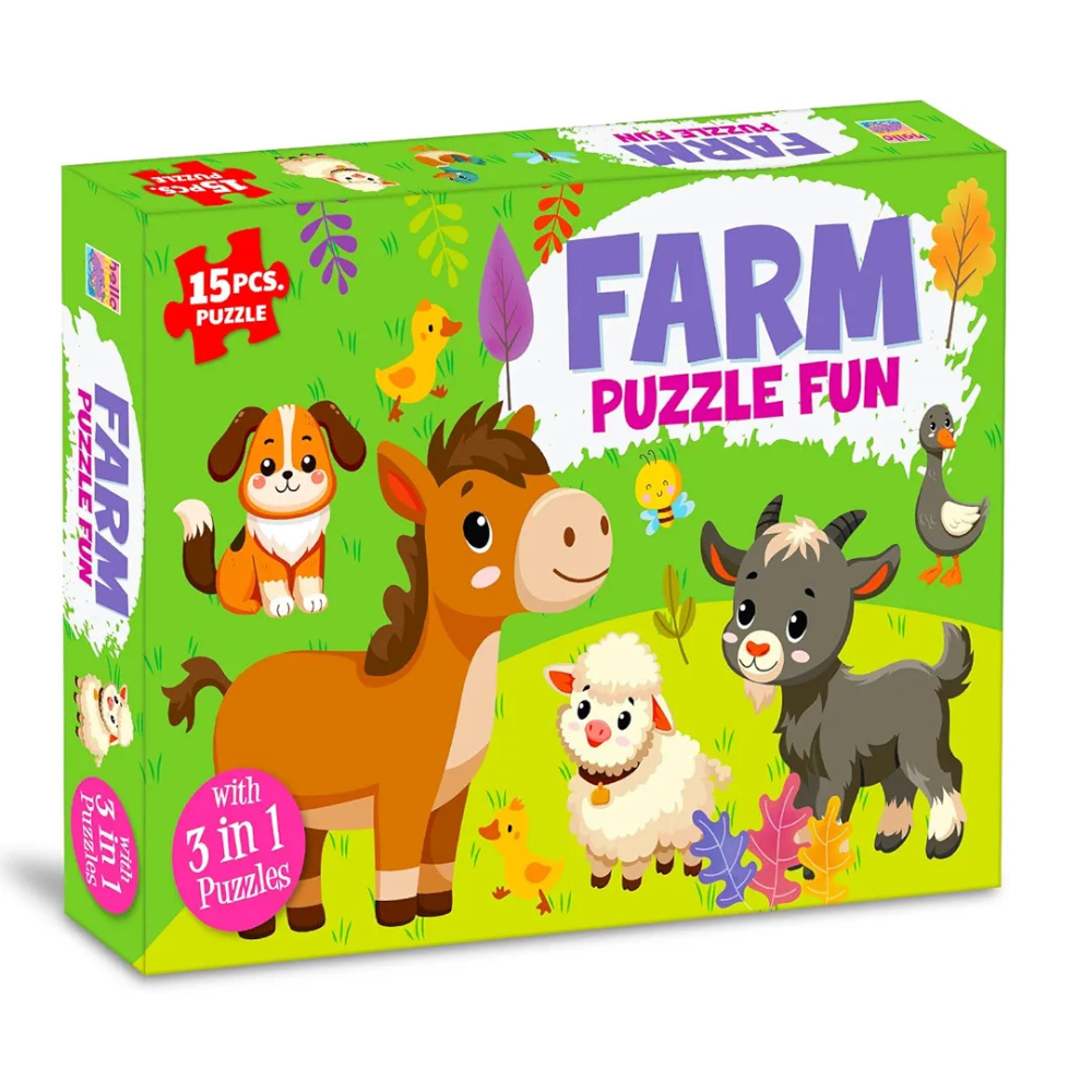 Hello Friend My First Jungle Fun Jigsaw Puzzle Game 3+ Year Old Toddler Toy Cardboard Puzzle for Preschool Learning Gift for Boys Girls