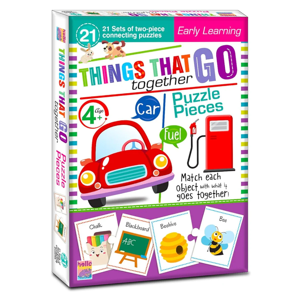 Hello Friend Object Match Jigsaw Puzzle Connecting 2-Piece  for Kids, Childrens and Toddlers – Early Learning Educational
