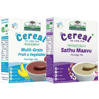 TummyFriendly Foods Organic Sathu Maavu, Sprouted Multi Grain Porridge Mixes