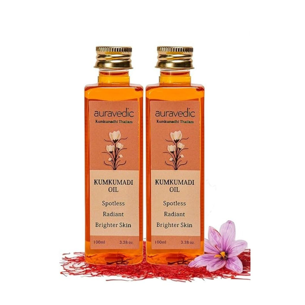 Auravedic Kumkumadi Tailam Oil For Face - 100 ml (Pack of 2)