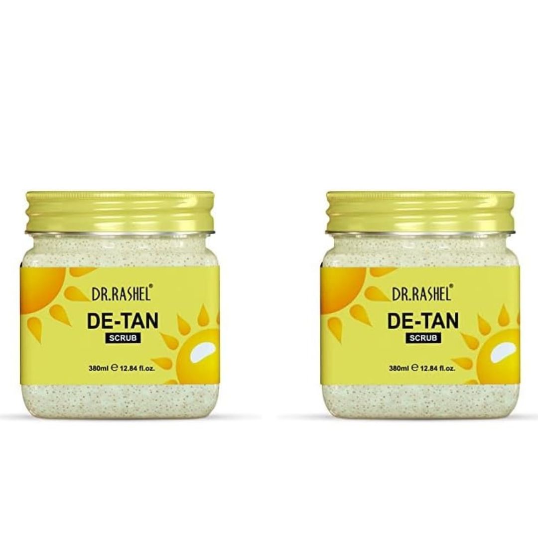 Dr.Rashel De-Tan Scrub For Face & Body - 380 ml (Pack of 2)