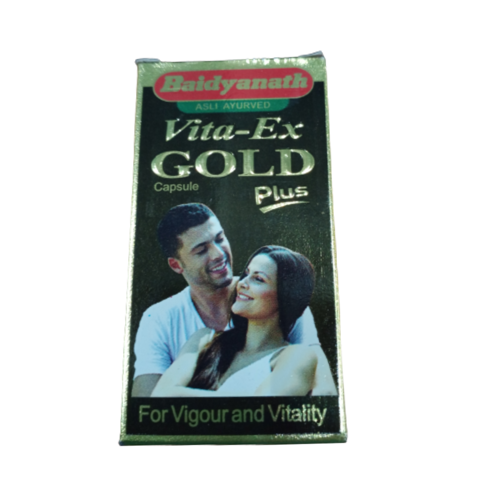 Baidyanath Vita Ex Gold Plus – Ayurvedic Energy Support Capsules (20 Caps)