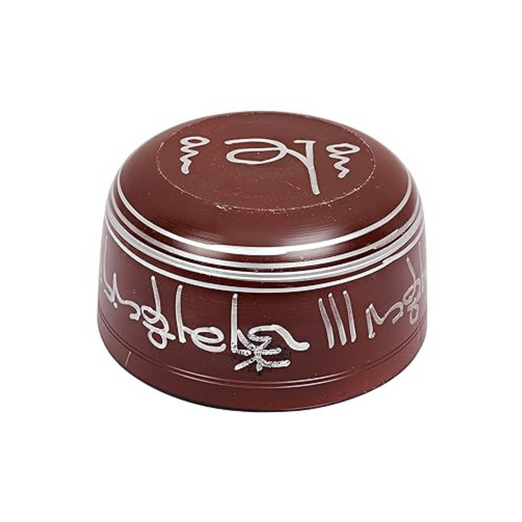 Indian Art Villa Inside Buddha Design Diameter 6"Red Brass Tibetan Deep Singing Bowl - 300 gms
