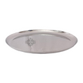 Indian Art Villa Steel Round Serving Plate 11.1" Inch Daimeter - 647 gms