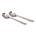 Indian Art Villa Handmade Hammered Stainless Steel Soup Spoon Cutlery Set, 2 Pieces