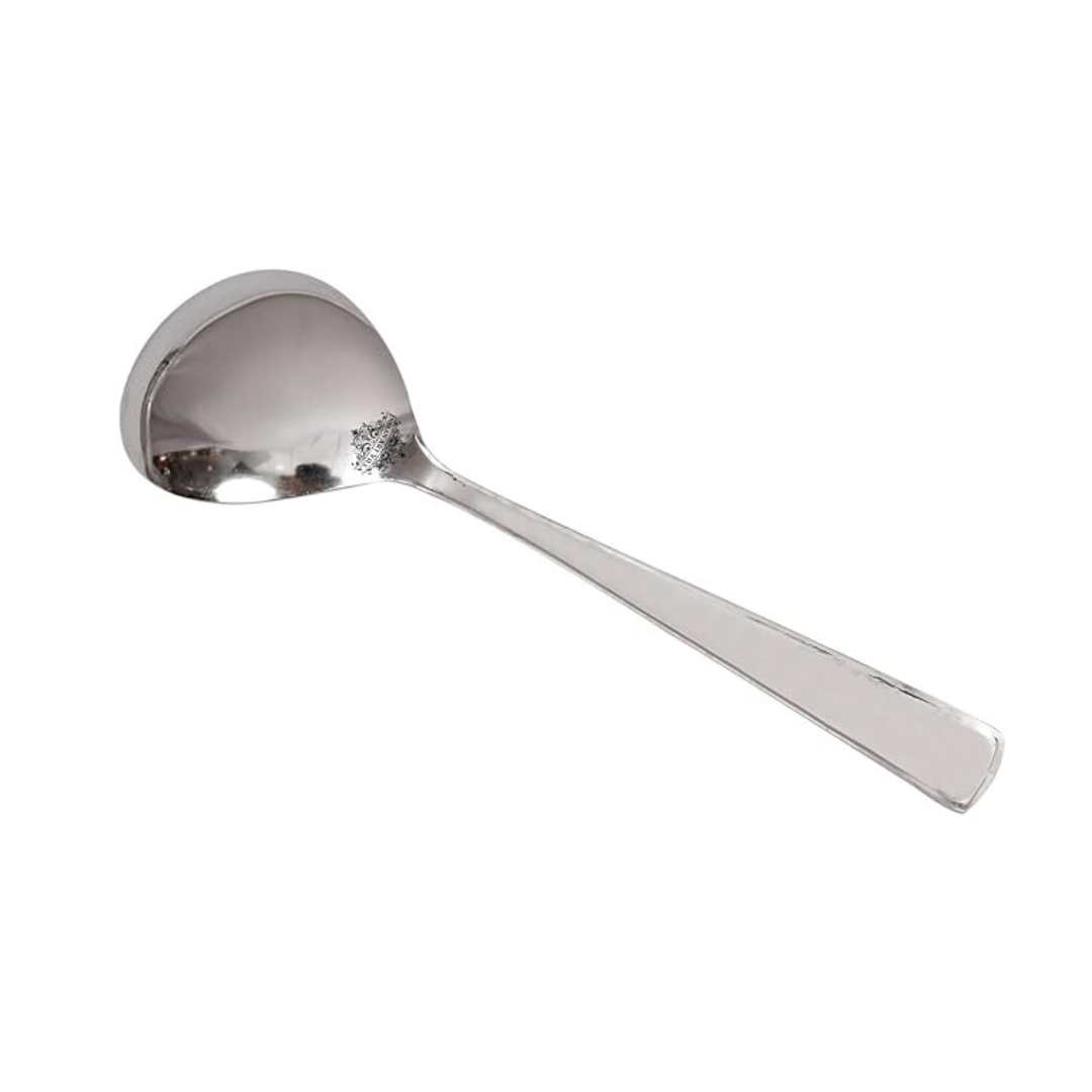 Indian Art Villa Matt Finish Stainless Steel Serving Spoon Cutlery, 1 Pieces