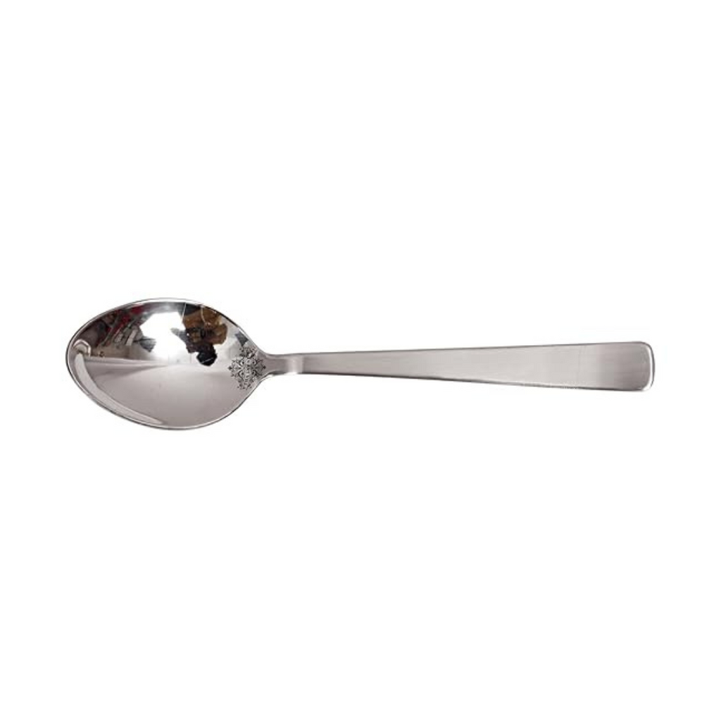 Indian Art Villa Matt Finsh Stainless Steel Dessert Spoon Cutlery Set, 2 Pieces