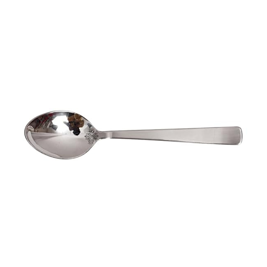 Indian Art Villa Matt Finsh Stainless Steel Dessert Spoon Cutlery Set, 2 Pieces