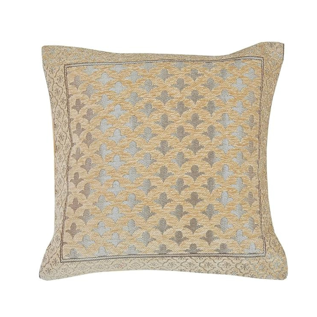 Decomizer Jacquard Weaved Geomteric Cushion Covers Set Of 5 Star Color Beige