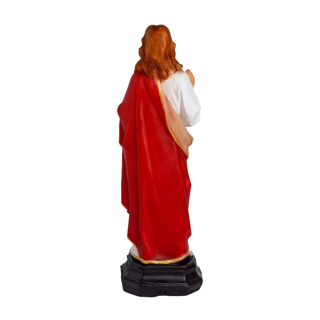 Newven Poly Marble Jesus Statues Christian Gifts Home Decor God Idol Showpiece