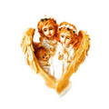 Newven Poly Marble Angel Catholic Wall Decorative Christian Statues Figurine Showpiece Idol
