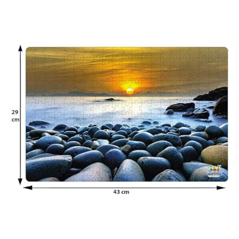 Webby Beautiful Sunrise at Rock Beach Jigsaw Puzzle 252 Pieces