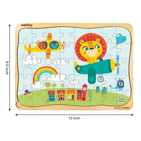 Webby The Kiddy Flight Wooden Jigsaw Puzzle 40Pcs