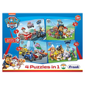 Frank Paw Patrol A Set of 4 Jigsaw Puzzle for Kids Encourage Creative Thinking - 70302