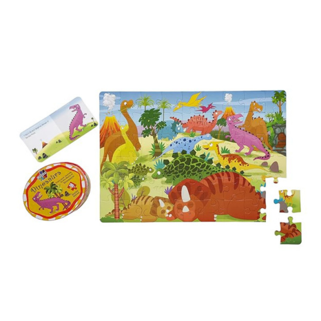 The Book Tree Dinosaur Jigsaw Puzzle for Kids 50+ Puzzles Pieces with Storybook for Kids