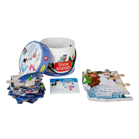 The Book Tree Snow Animals Puzzle Box for Kids 35 Jigsaw Puzzle Pieces & Educational Toy