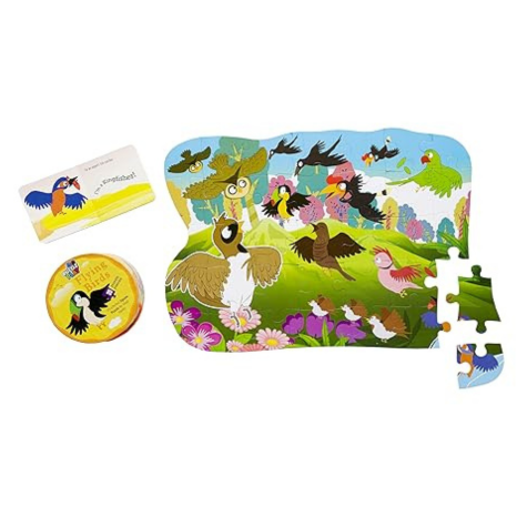 The Book Tree Flying Birds Puzzle Box for Kids I 35 Jigsaw Puzzle Pieces Education Toy for Children