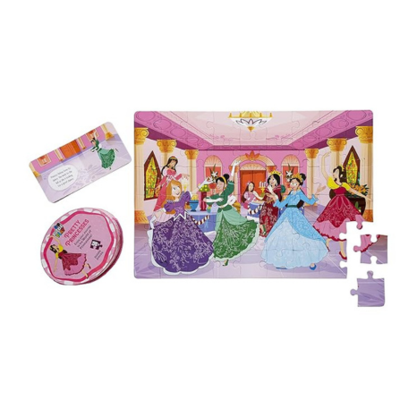 The Book Tree Pretty Princess Puzzle Box for Kids 50+ Jigsaw Puzzle Pieces & 1 Storybook