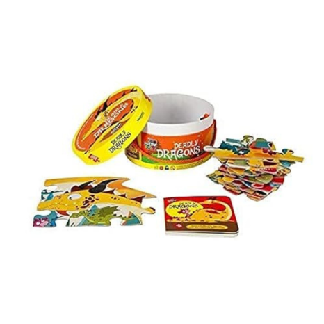 The Book Tree Deadly Dragons Puzzle Box for Kids 30 Big Jigsaw Puzzle Pieces & 1 Storybook Fun Toy