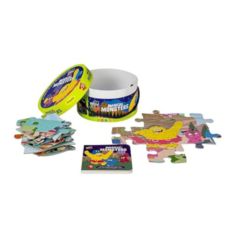 The Book Tree Magical Monsters Puzzle Box for Kids I 30 Jigsaw Puzzle Pieces & 1 Storybook I Fun Toy