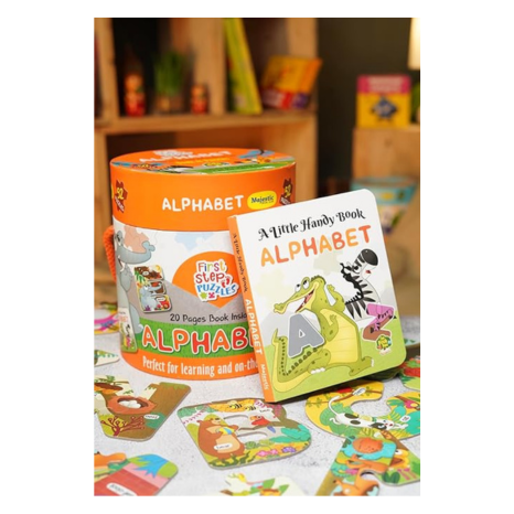 The Book Tree Alphabet Puzzle Box for Kids I Educational Toy for Kids Age 2+ I 52 Jigsaw Puzzle Pieces
