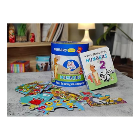 The Book Tree Number Puzzle for Kids 22 Piece Number Jigsaw Puzzle & Toddler Puzzles with 1 Board Book