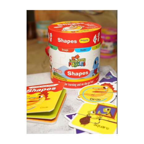 The Book Tree Shapes Puzzle Box for Kids I Educational Toy for Kids Age 2+ I 20 Shaped Jigsaw Puzzle Pieces