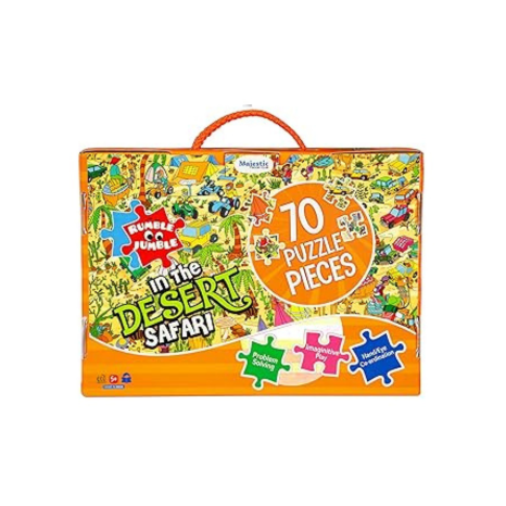 The Book Tree in The Desert Safari Fun and Educational Floor Puzzle by Majestic Book Club