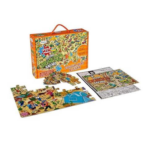 The Book Tree in The Desert Safari Fun and Educational Floor Puzzle by Majestic Book Club